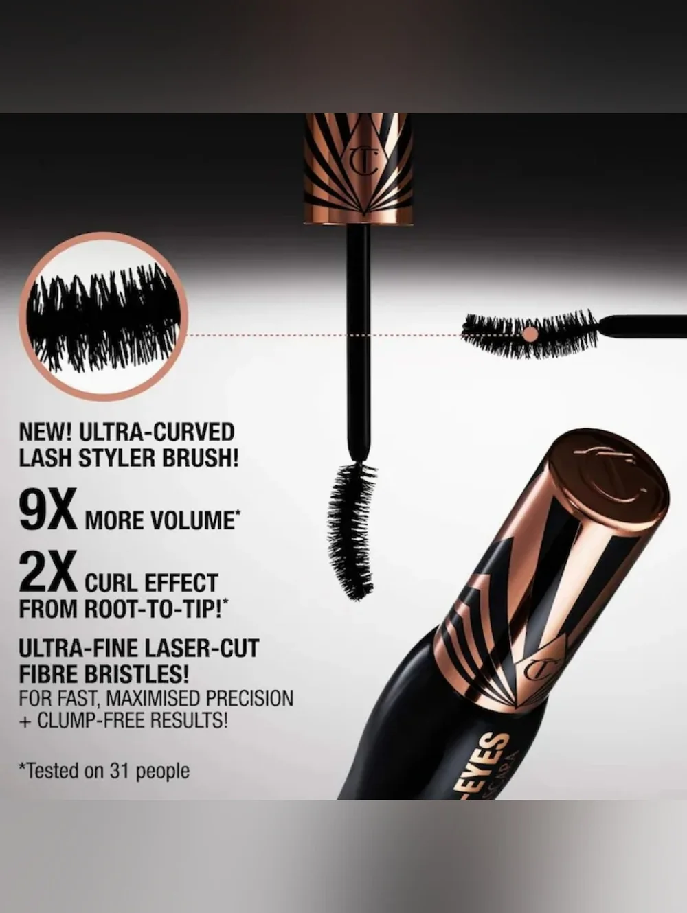 Charlotte Tilbury Exagger-Eyes Volumizing and Curling Mascara
